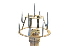 Spanish 18th Century Iron Torchere