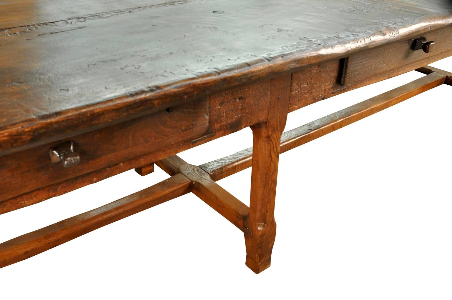 Monumental French, Late 17th Early 18th Century Farm Table In Good Condition In Atlanta, GA