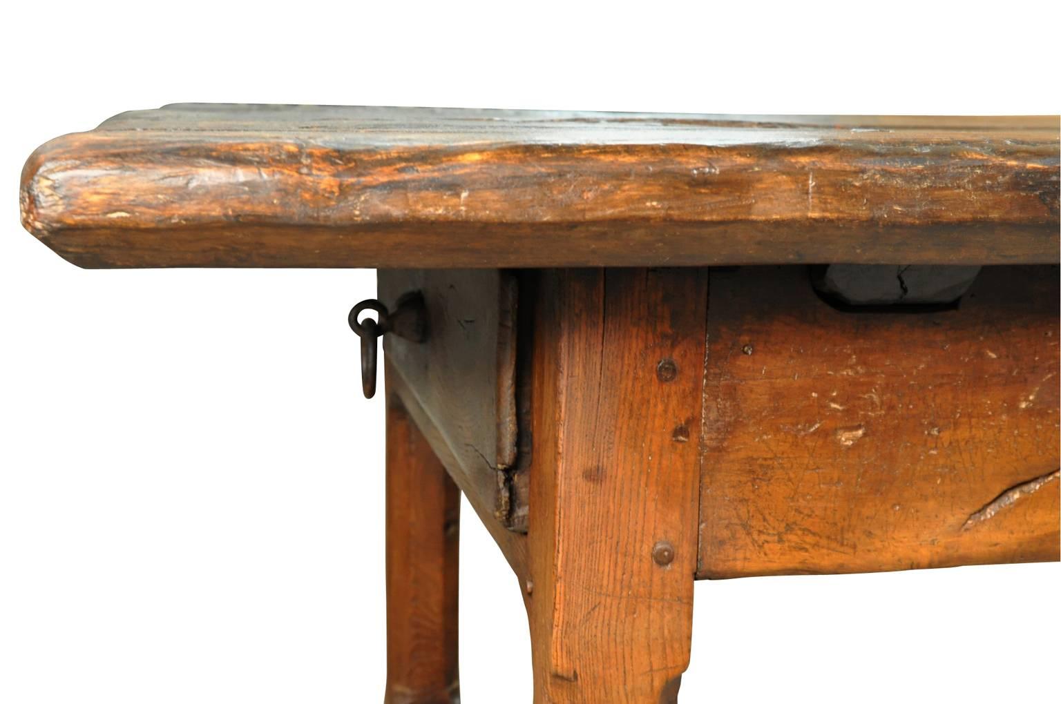Monumental French, Late 17th Early 18th Century Farm Table 1