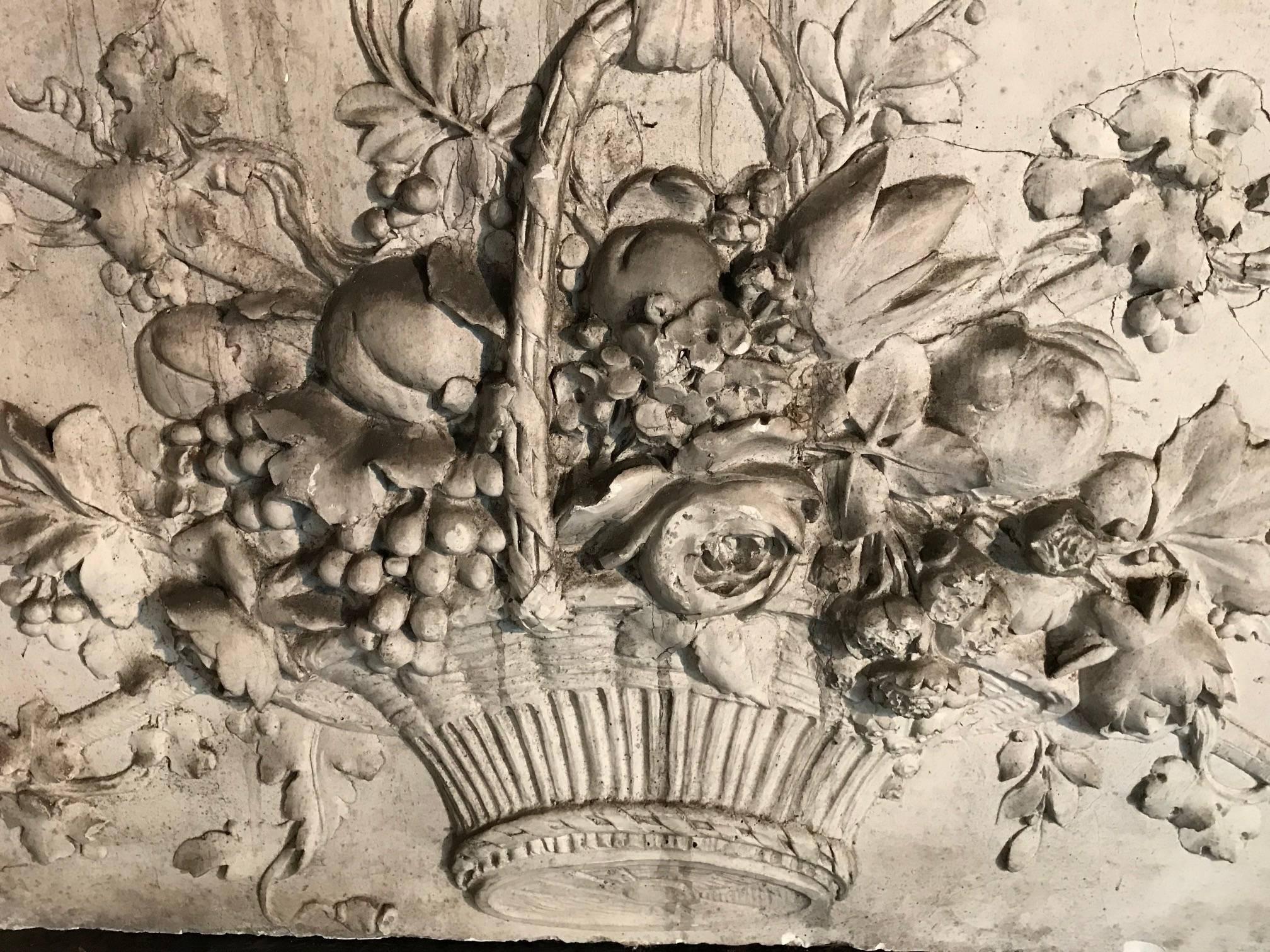 Plaster Pair of French Louis XVI Style Boiserie Panels