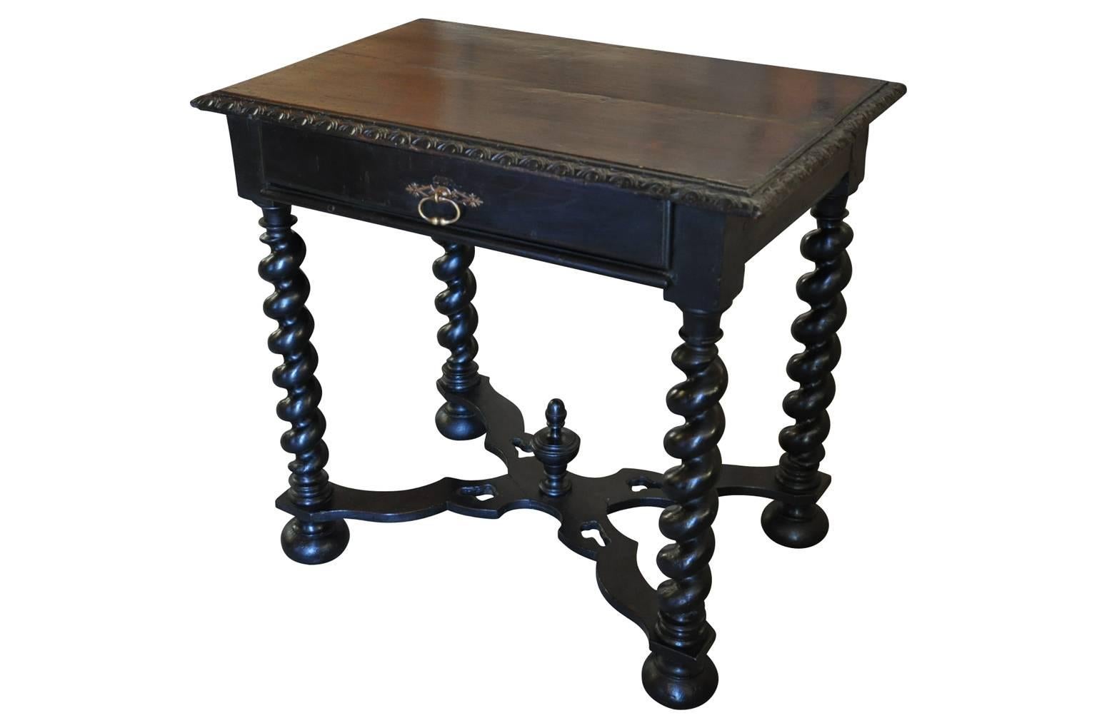 19th Century French Louis XIII Style Writing Table In Excellent Condition In Atlanta, GA