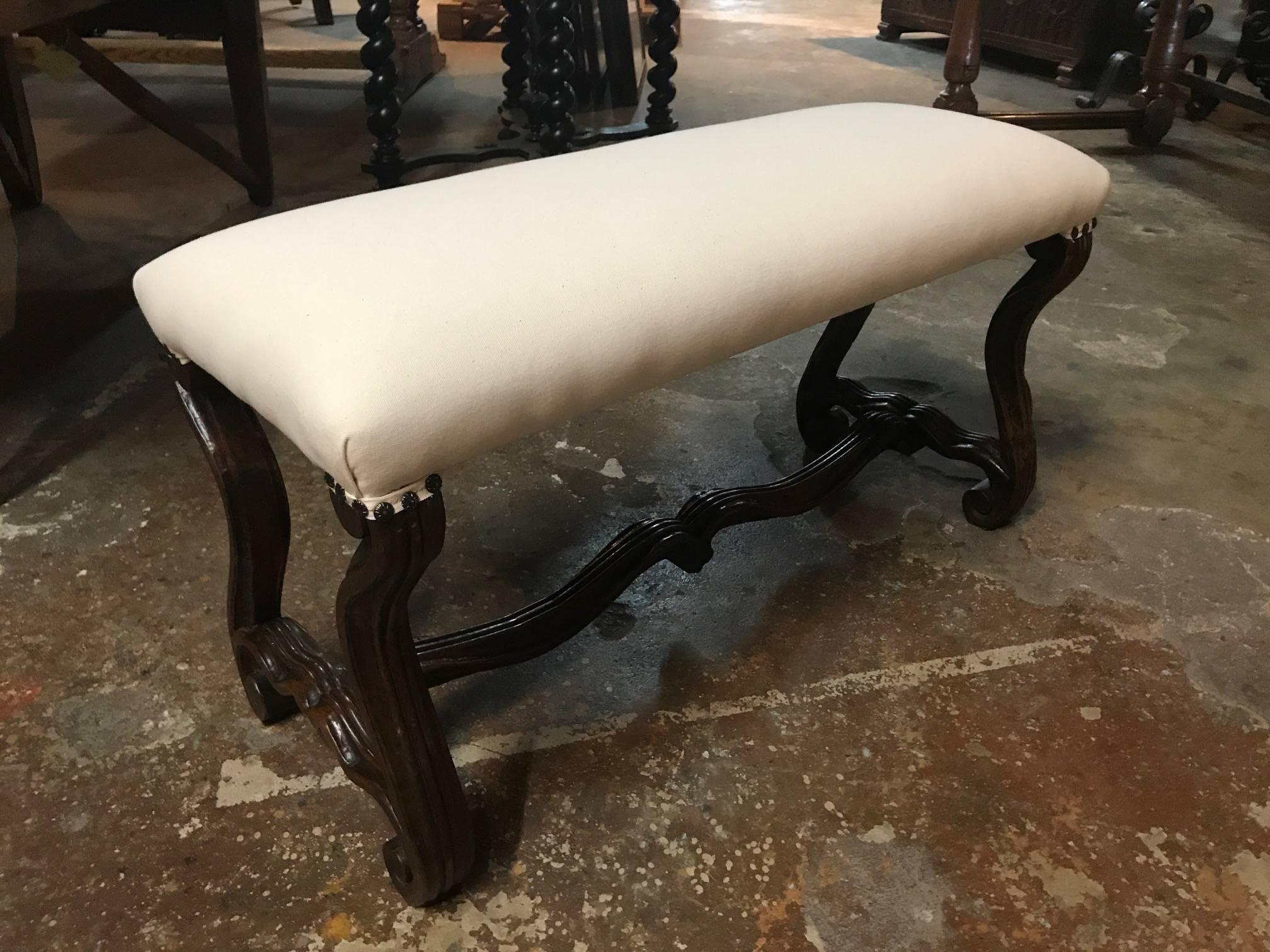 19th Century Pair of French Louis XIII Style Benches