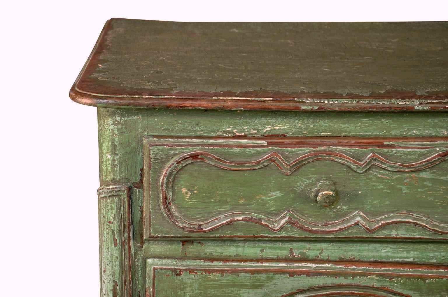 French Provencal 18th Century Buffet in Painted Wood For Sale 2