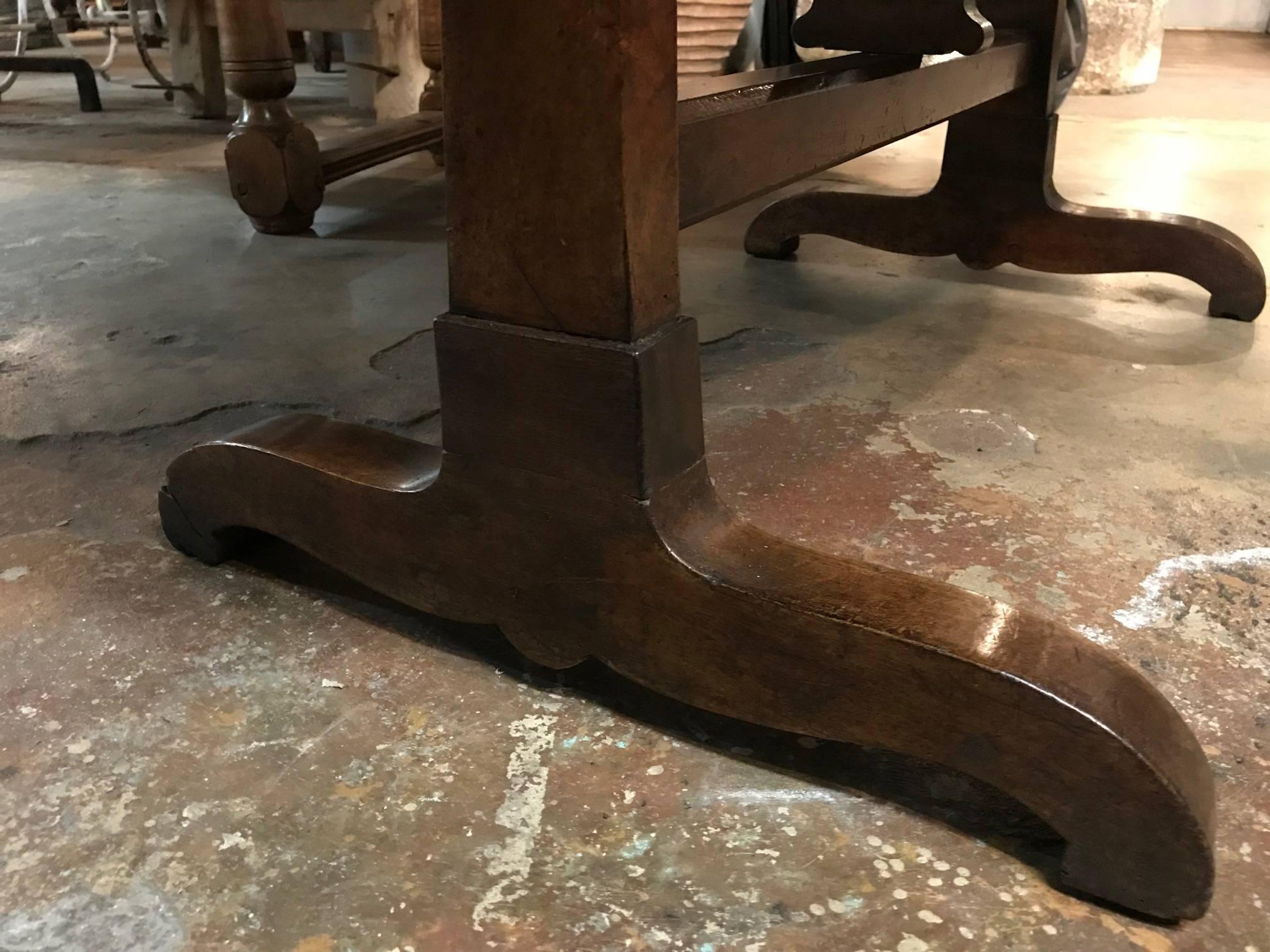 19th Century Walnut Wine Tasting Table 2
