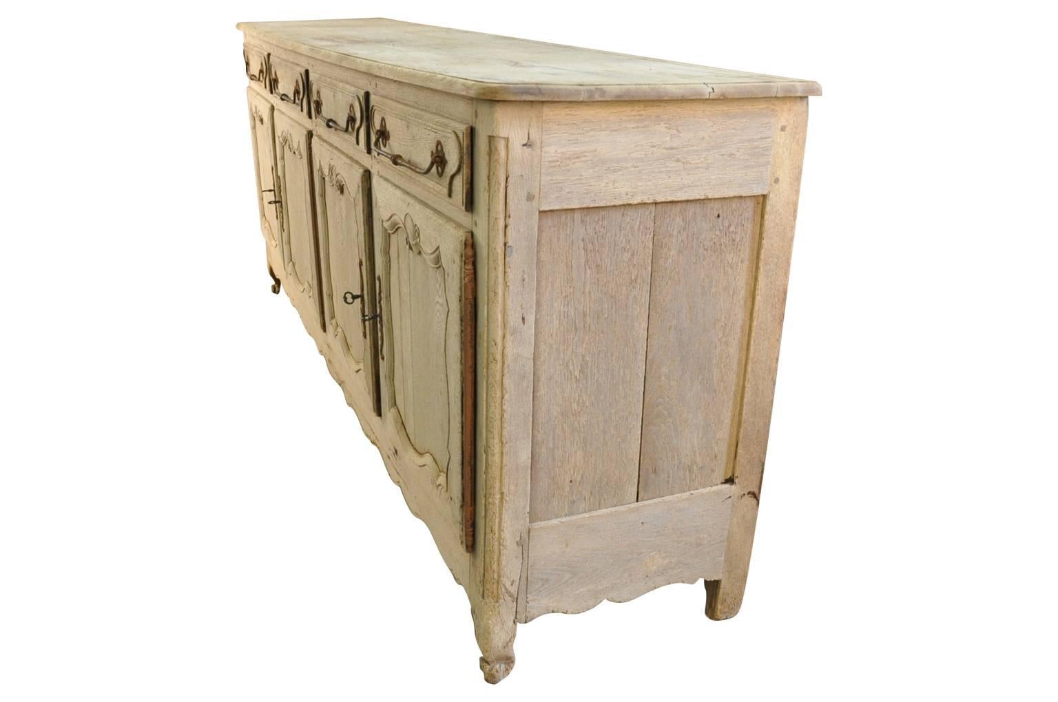 Bleached 19th Century French Provencal Buffet or Enfilade