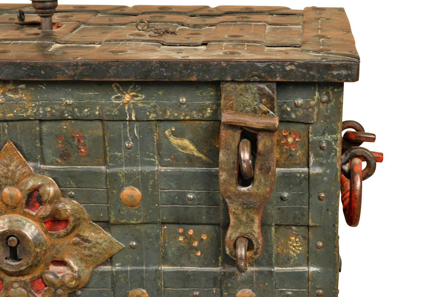 18th Century and Earlier Early 18th Century German Iron Safe, Coffre Forte