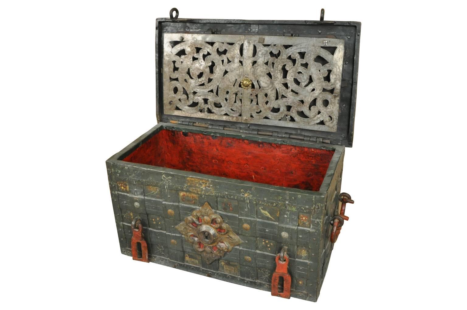 Early 18th Century German Iron Safe, Coffre Forte 5