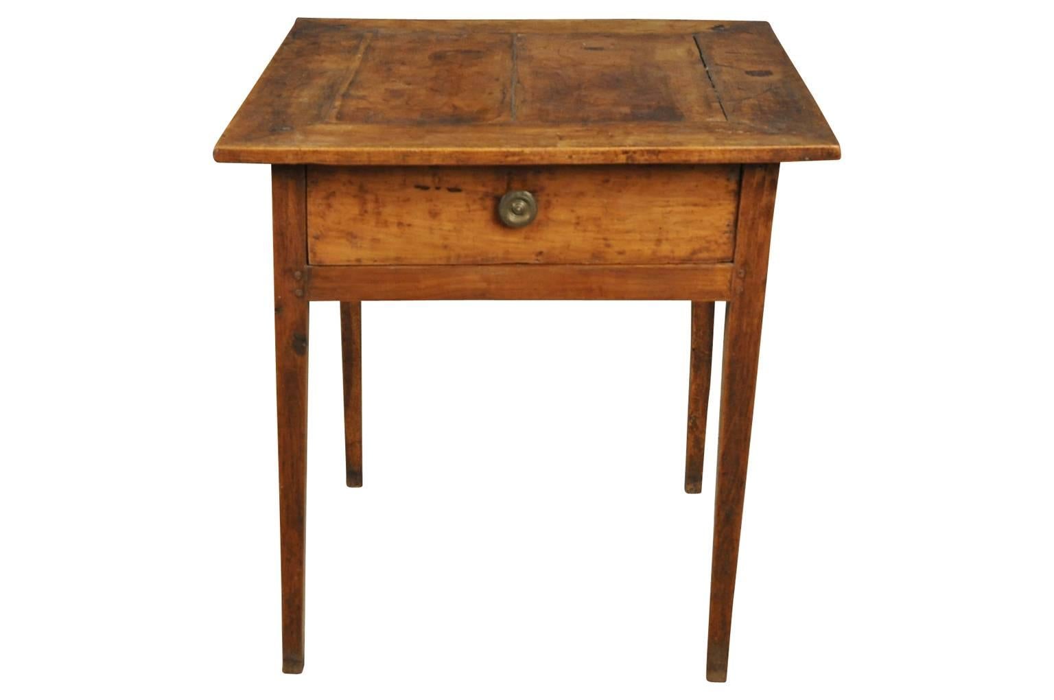 A very handsome early 19th century Directoire period side table from the South of France. Beautifully constructed from walnut - fabulous patina.