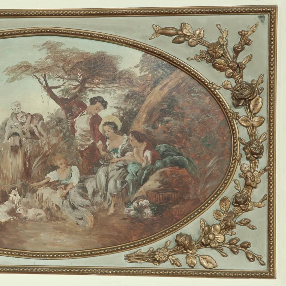 19th Century Country French Neoclassical Trumeau 3