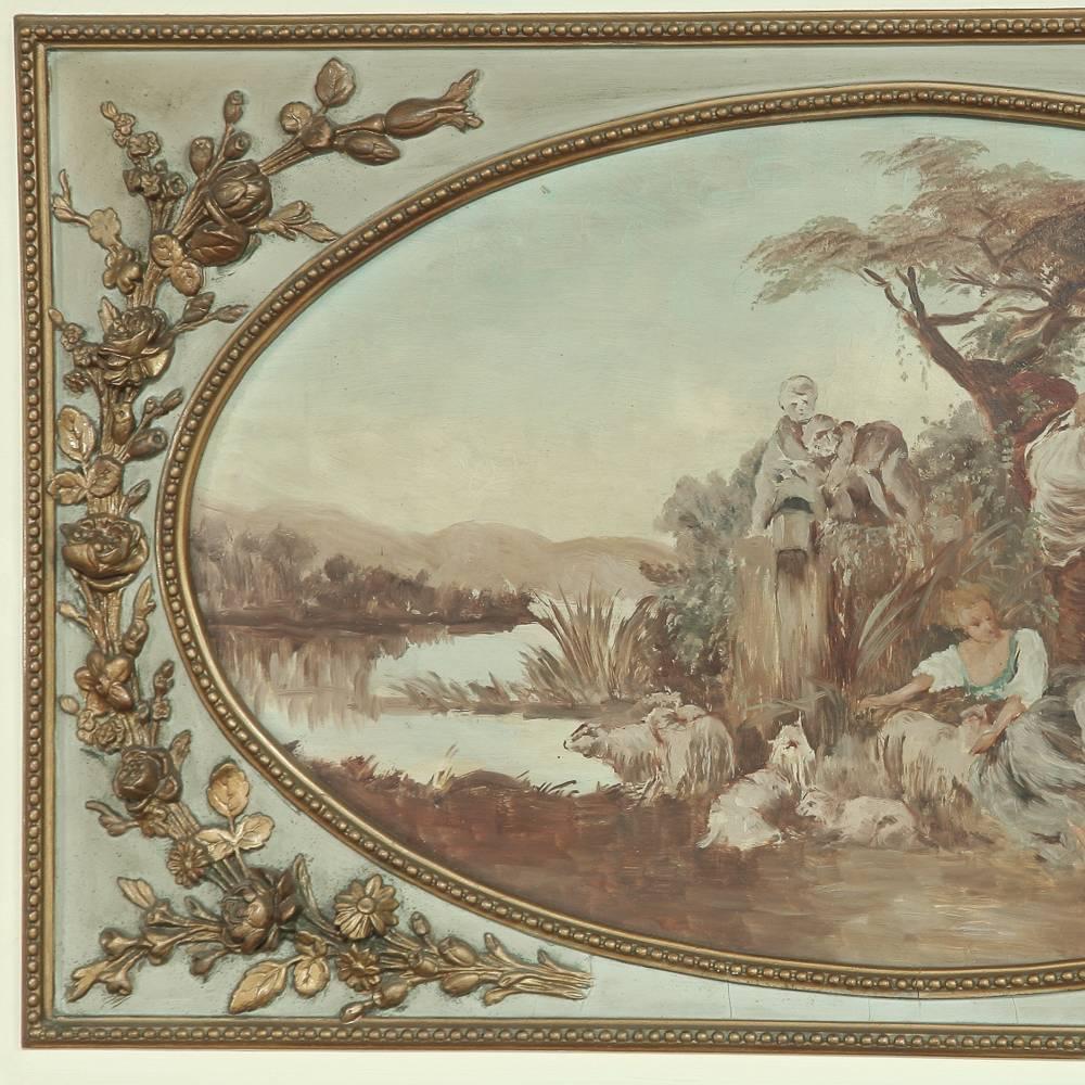 19th Century Country French Neoclassical Trumeau 2