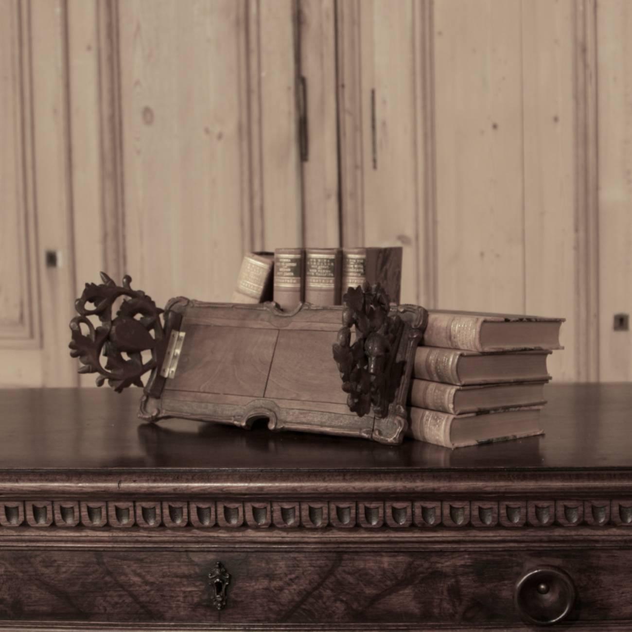 Late 19th Century 19th Century Black Forest Folding Desktop Book Stand
