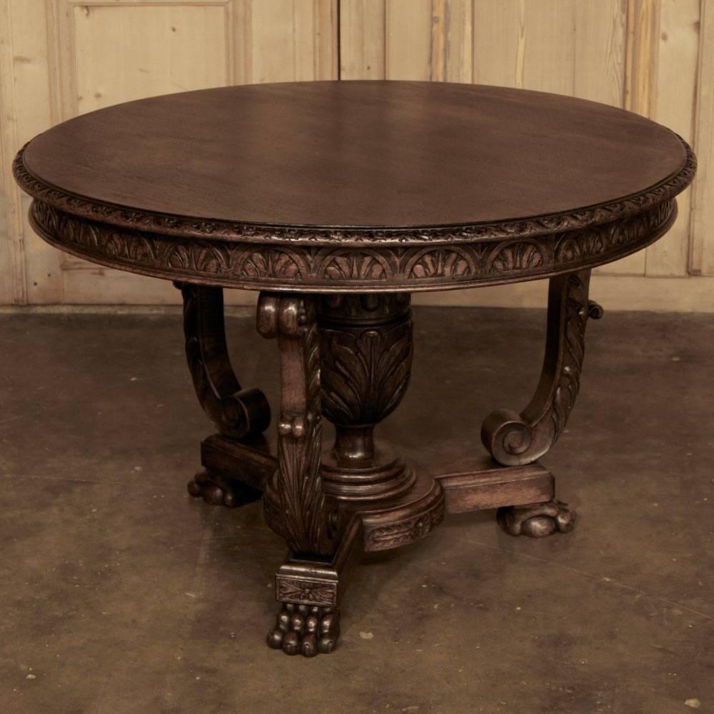 19th Century French Louis XIV Walnut Center Table 2
