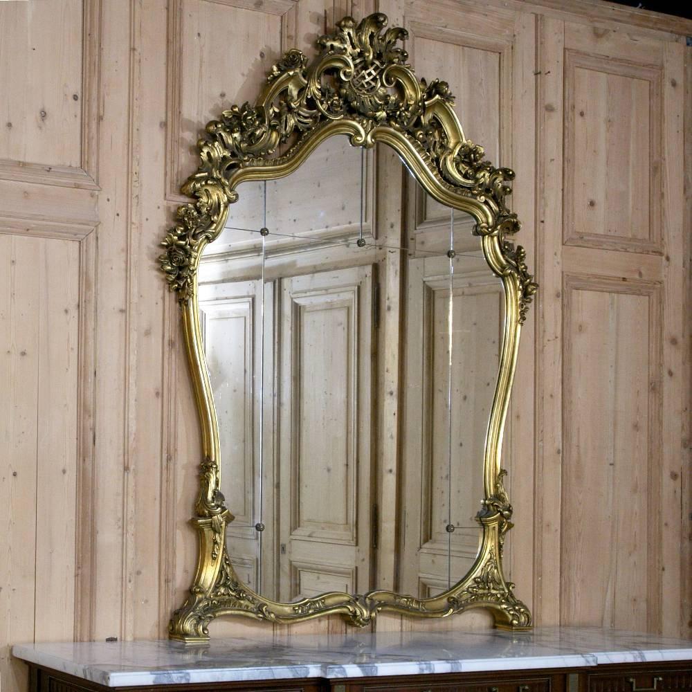 Antique Italian Giltwood Rococo Mirror at 1stdibs