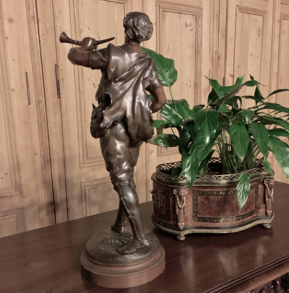 19th Century Spelter Statue by Picault 5