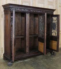 Antique Italian Walnut Renaissance Bookcase