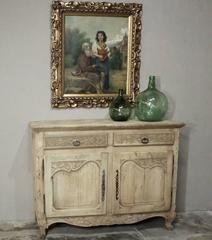 19th Century Country French Stripped Oak Buffet