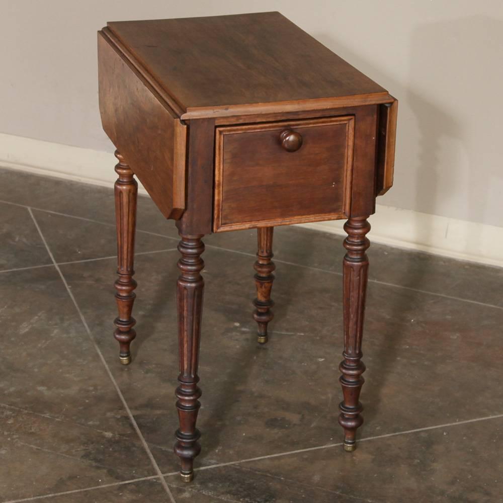 Pair of French Antique Mahogany Louis Philippe Nightstands or End Tables 3