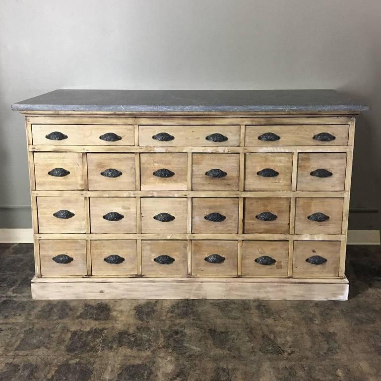 Antique MarbleTop Pharmacy Counter at 1stDibs