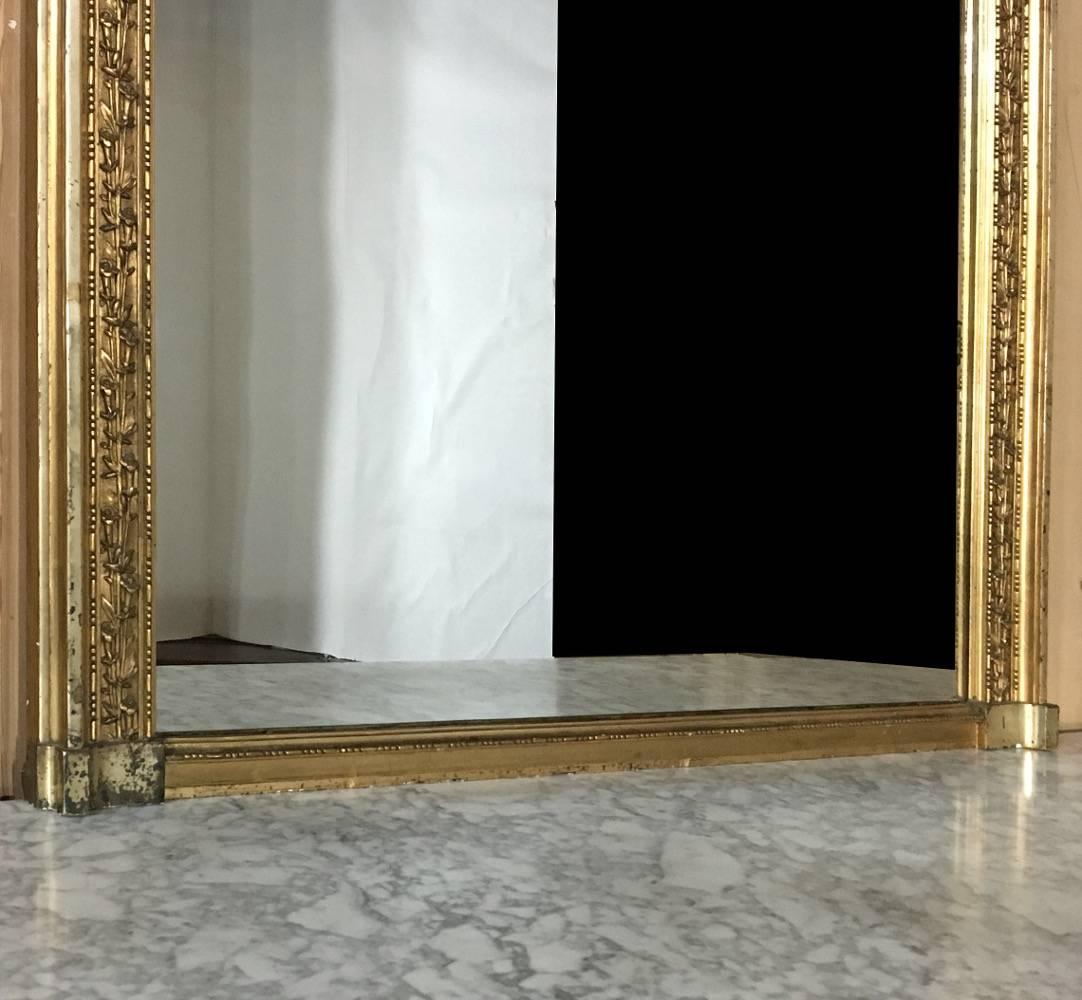 19th Century French Napoleon III Gilded Mirror 3