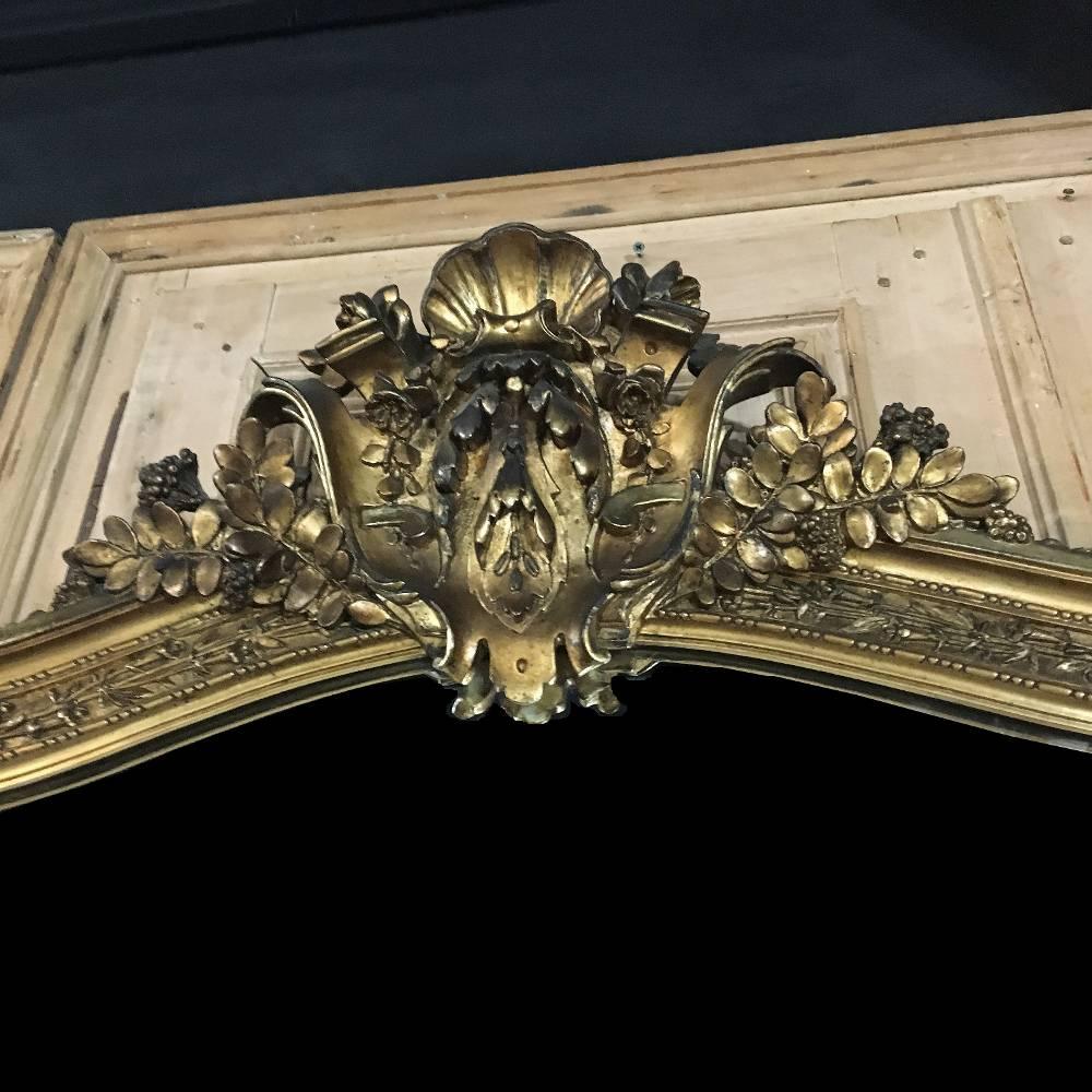 Mid-19th Century 19th Century French Napoleon III Gilded Mirror