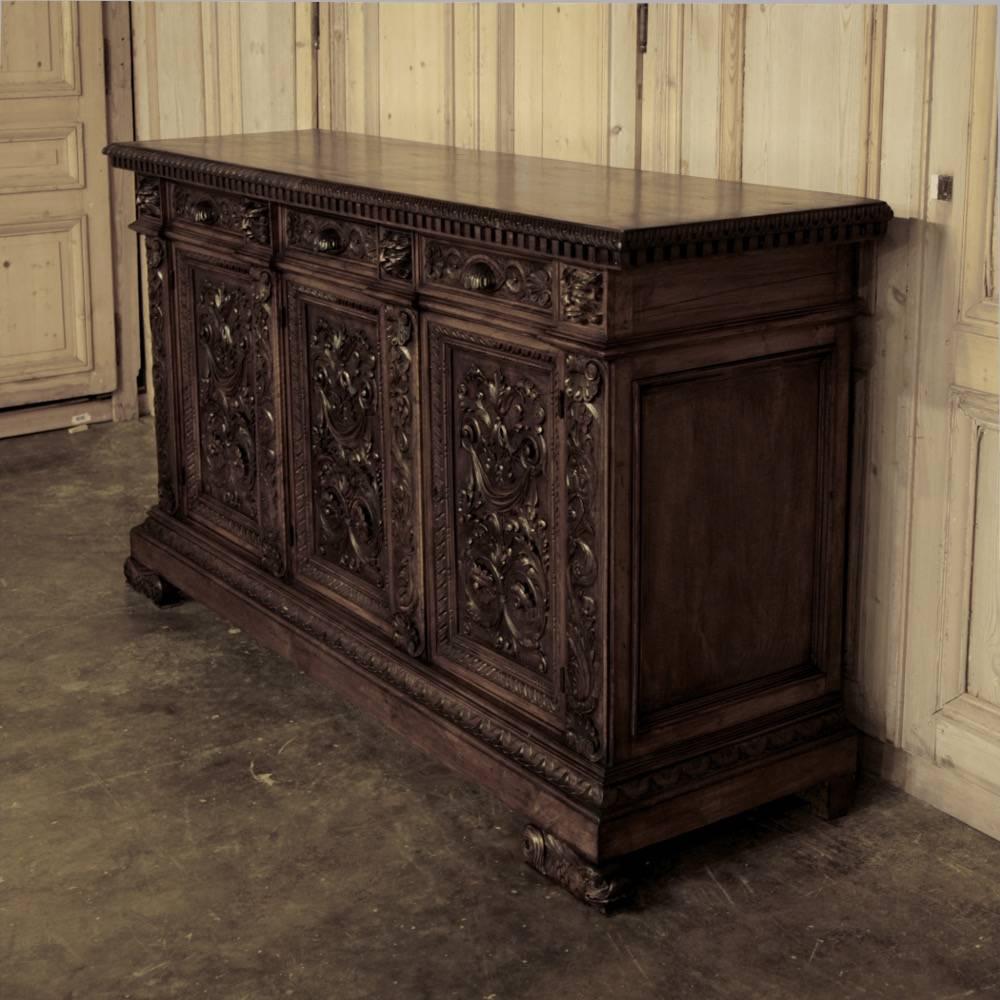 hand carved buffet