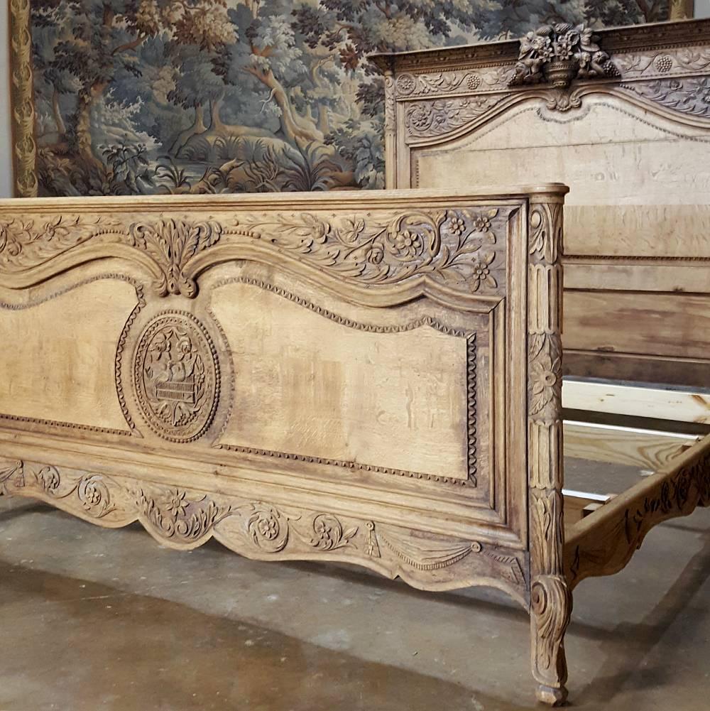19th Century Country French Normandie Queen Bed 5