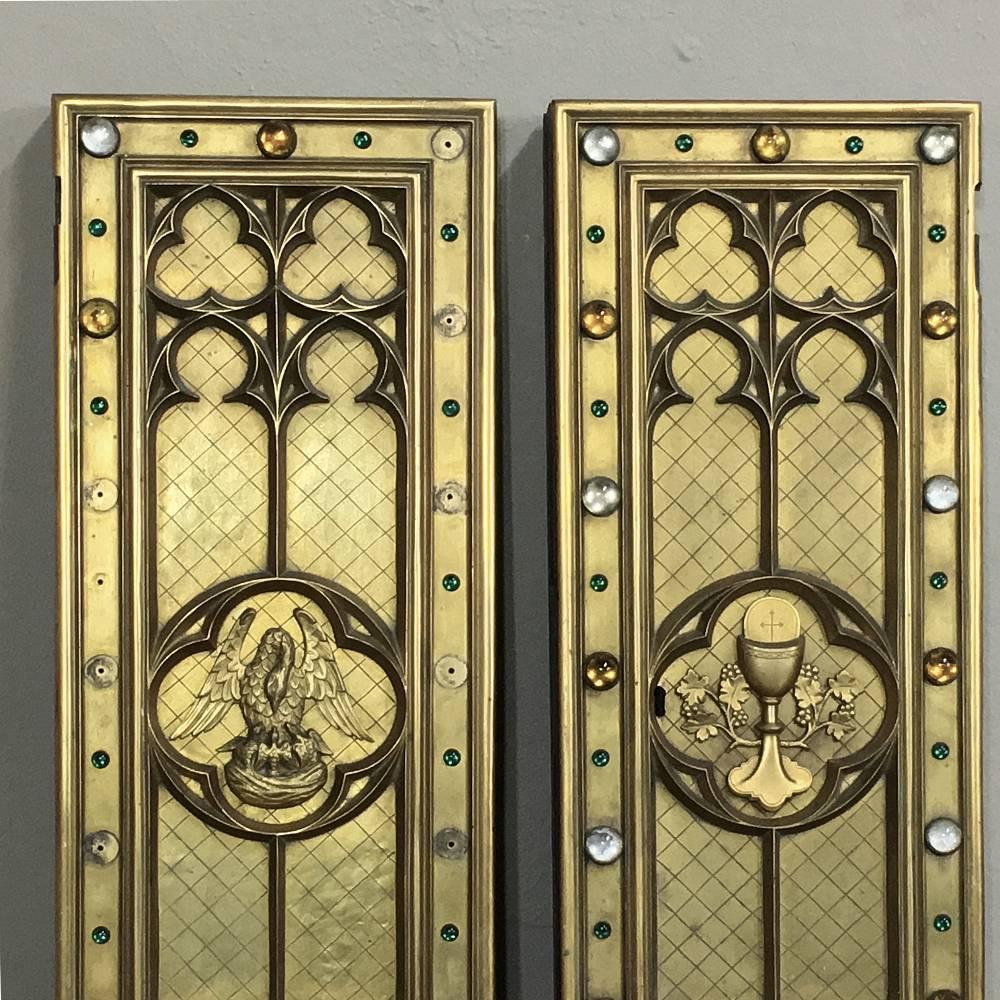 Pair of 19th Century Bronze Tabernacle Doors 5