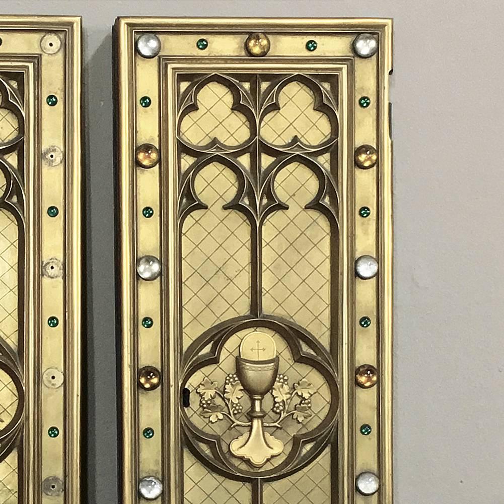 Mid-19th Century Pair of 19th Century Bronze Tabernacle Doors
