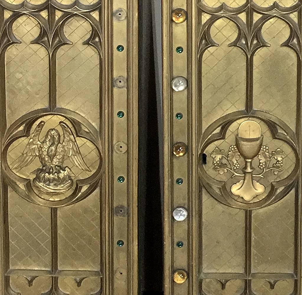 Pair of 19th Century Bronze Tabernacle Doors 1