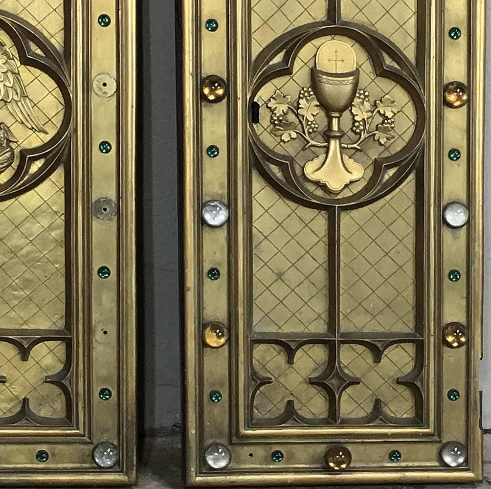 Pair of 19th Century Bronze Tabernacle Doors 3