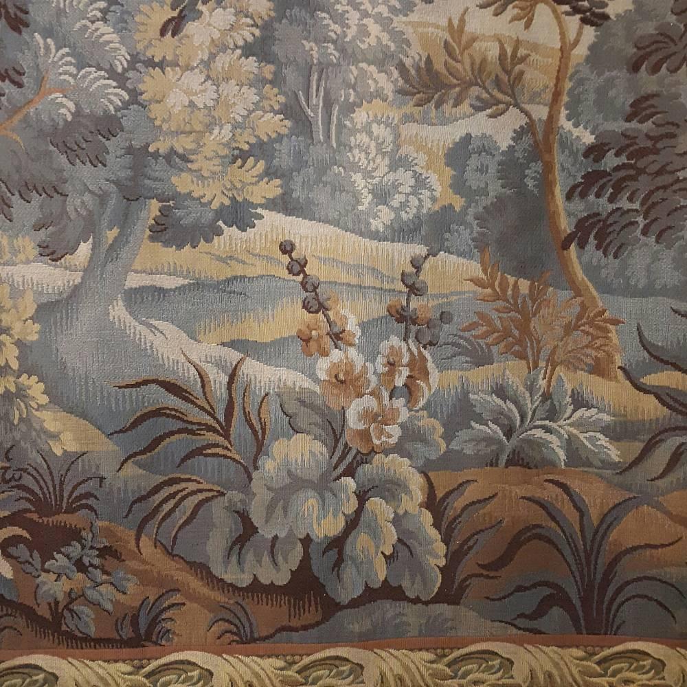 19th Century Handwoven Wool Flemish Tapestry 2