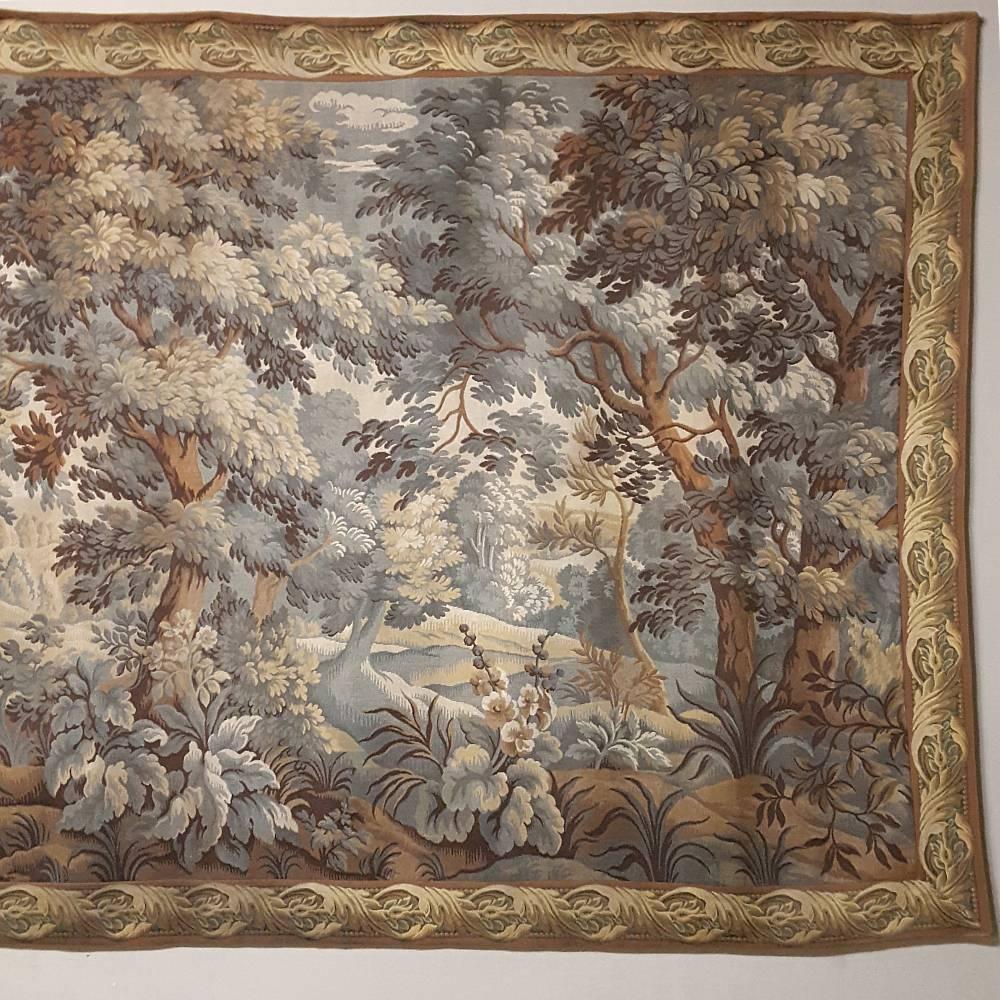 Belgian 19th Century Handwoven Wool Flemish Tapestry
