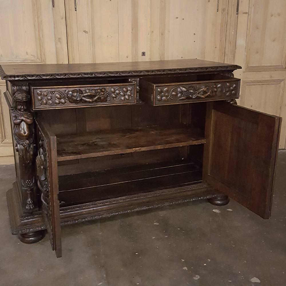 hand carved buffet