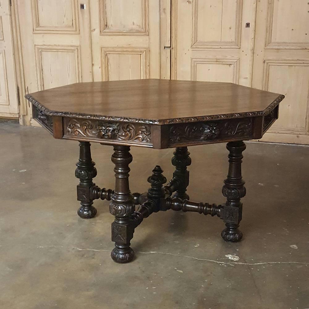 octagonal desk
