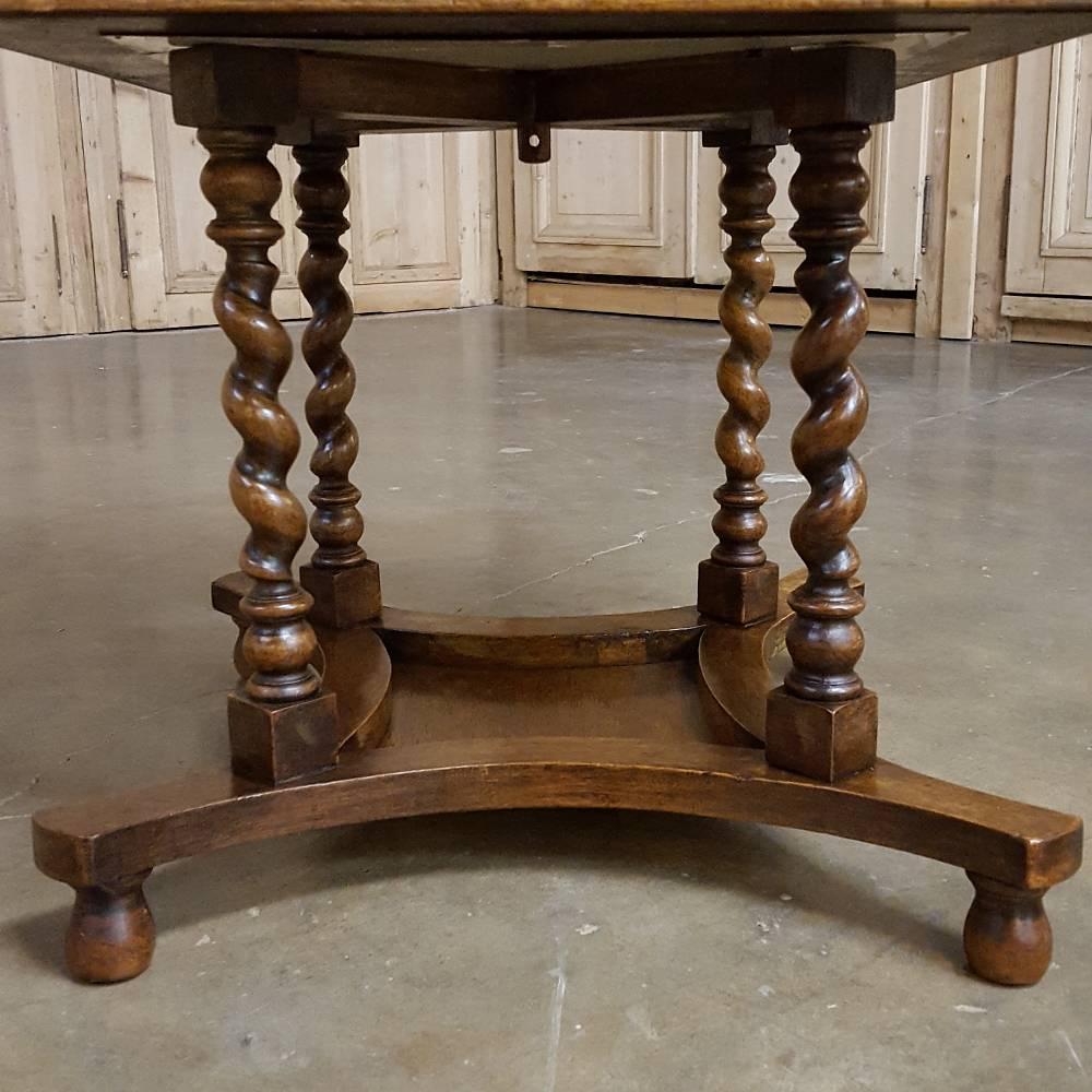 Antique German Hand-Crafted Swivelling Bookcase End Table 4
