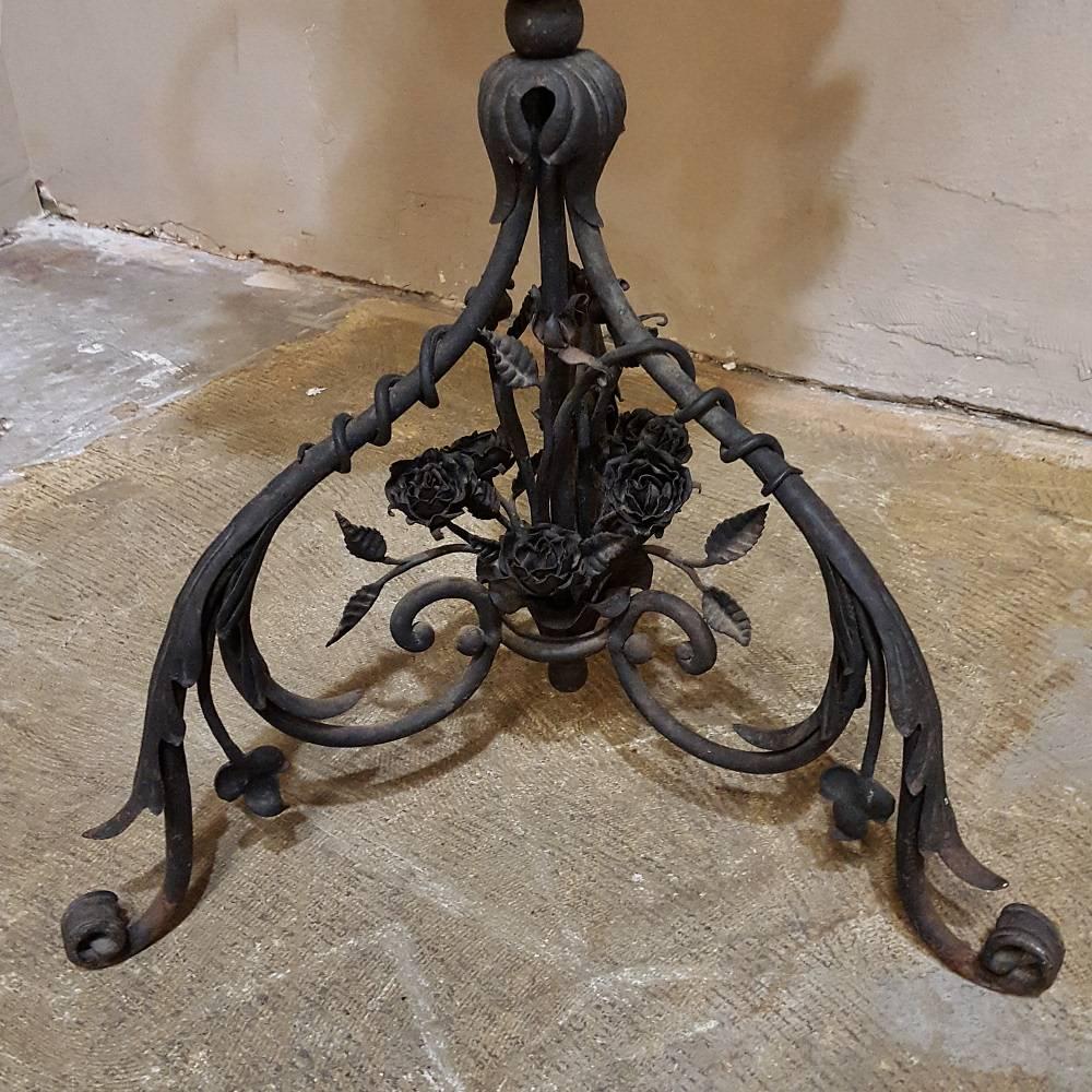 19th Century Wrought Iron and Copper Tea Serving Stand 1