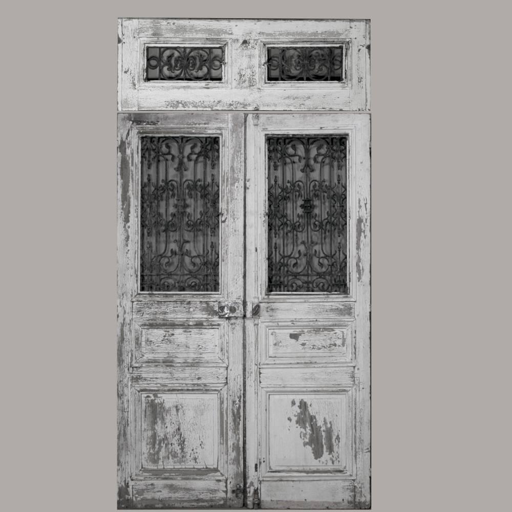 Pair of Mid-19th Century French Wrought Iron Entry Doors 1