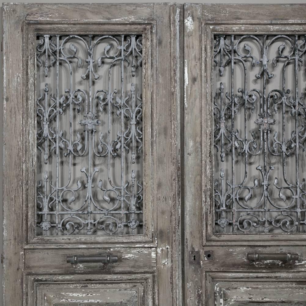 Pair of Mid-19th Century French Wrought Iron Entry Doors 5