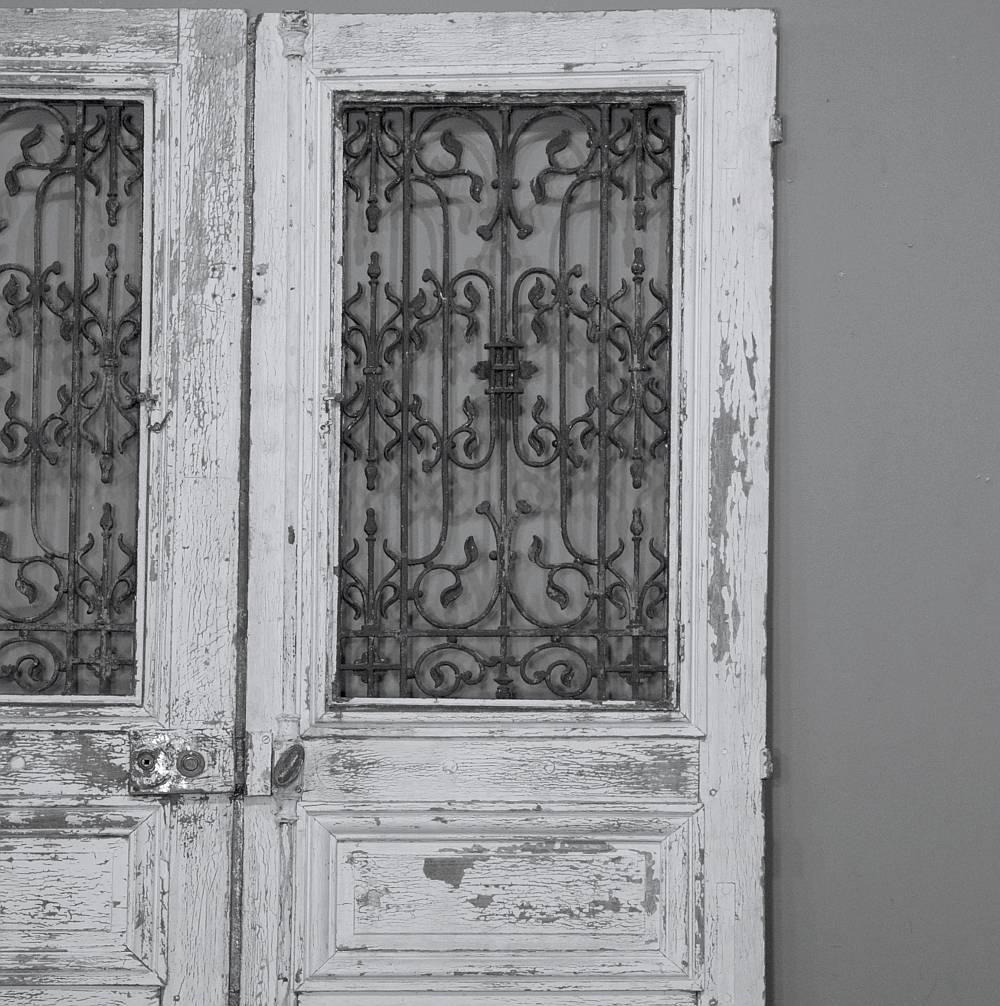 Pair of Mid-19th Century French Wrought Iron Entry Doors 6