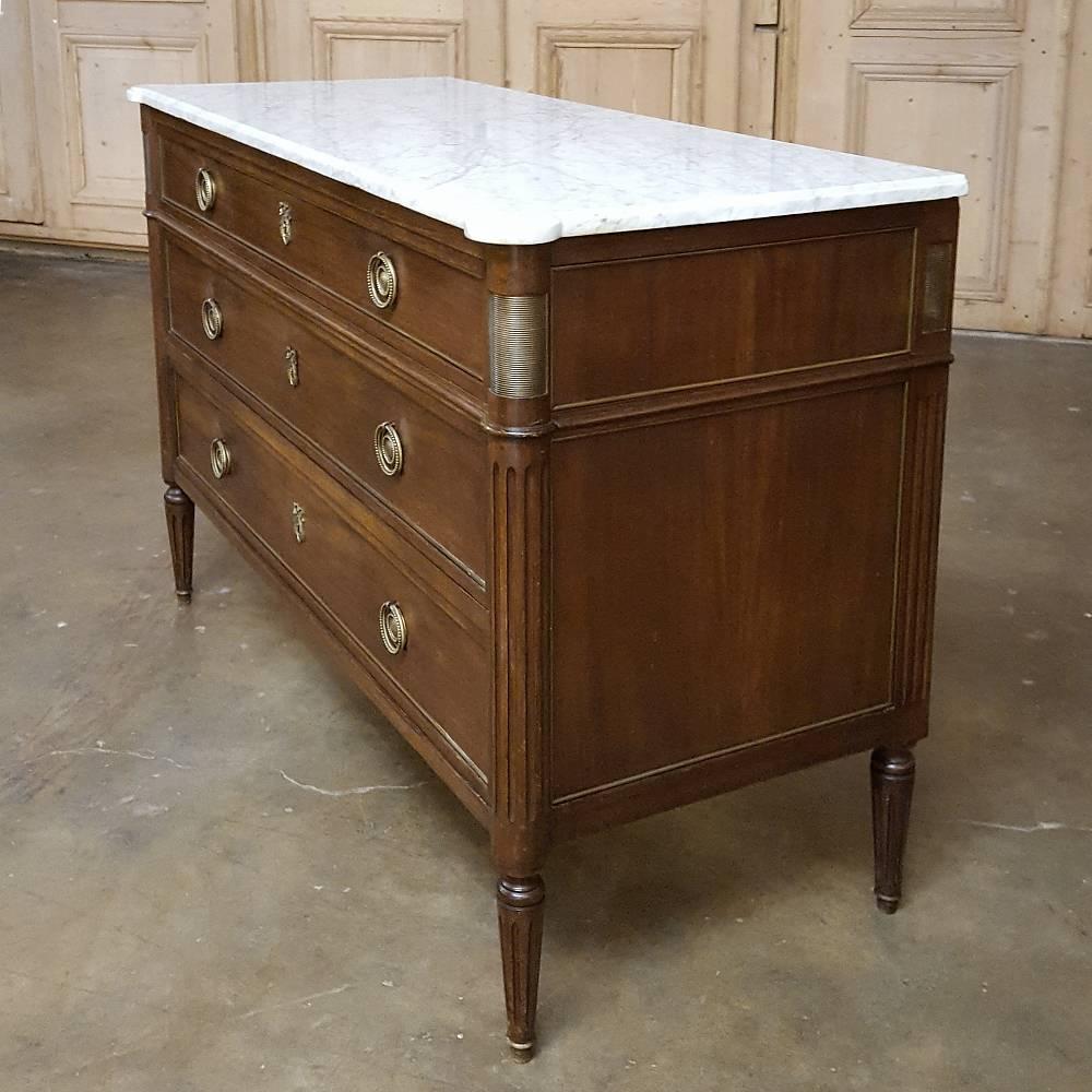 19th Century French Directoire Marble-Top Commode 2