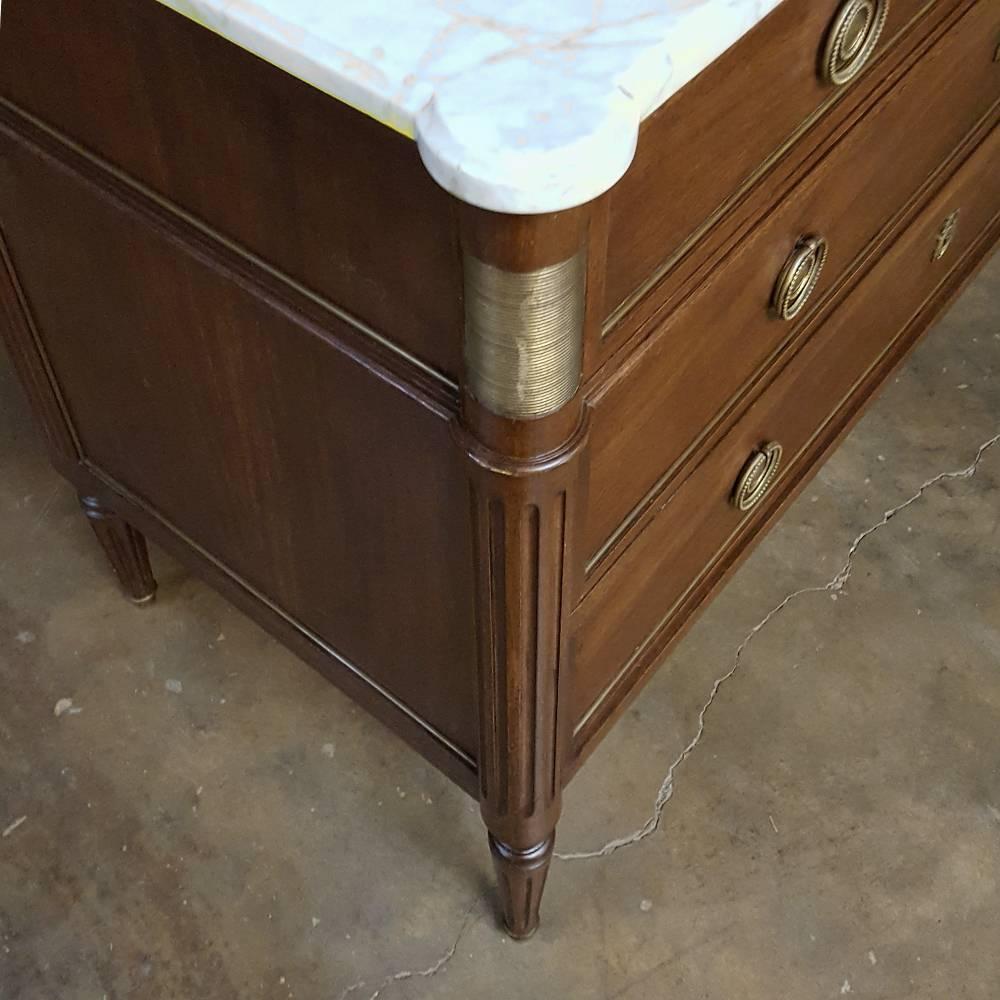 19th Century French Directoire Marble-Top Commode 4