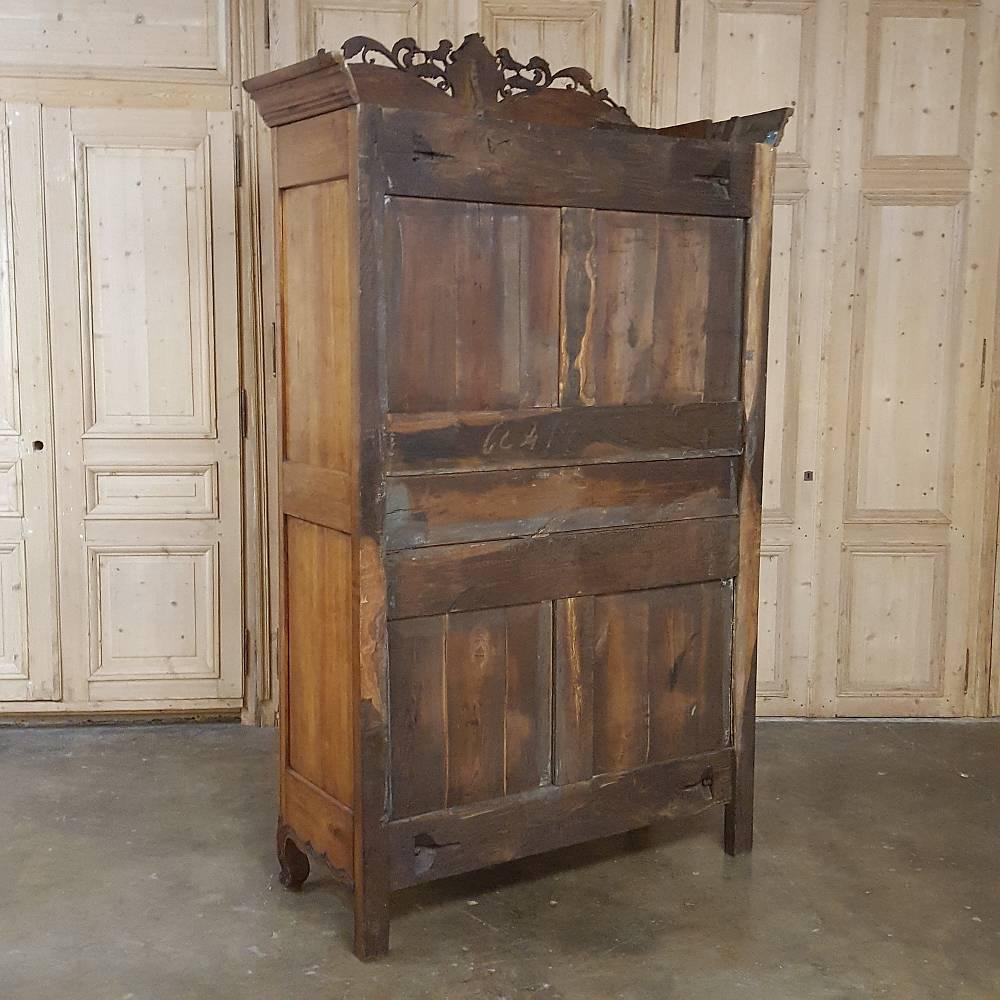 18th Century Country French Normandie Applewood Armoire 6