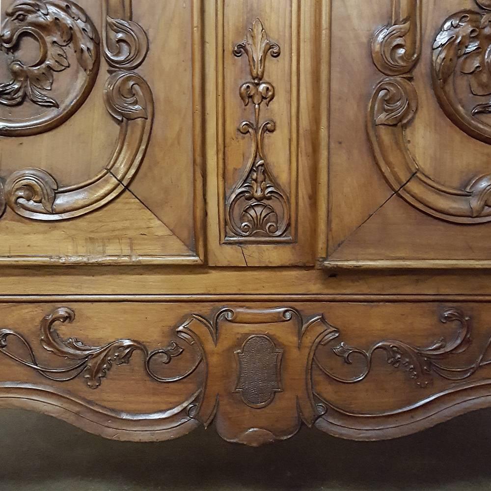 18th Century Country French Normandie Applewood Armoire 5