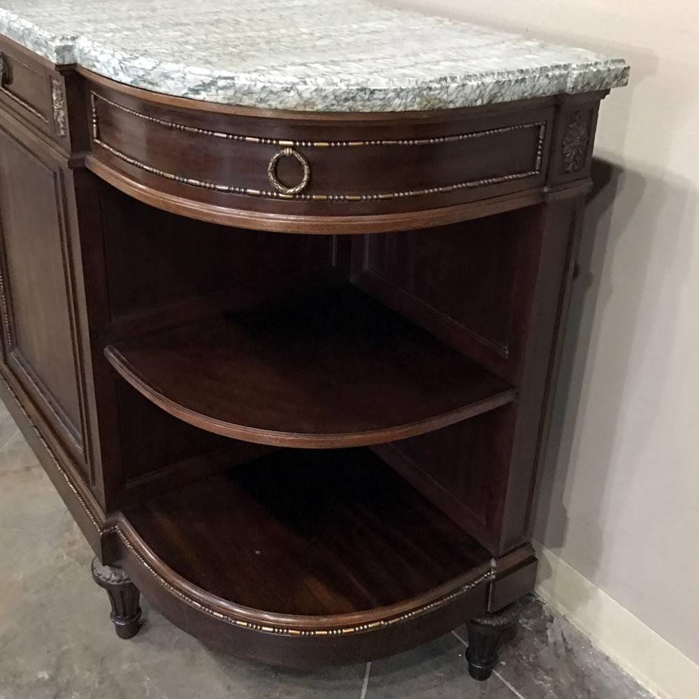 19th Century French Neoclassical Mahogany Marble Top Buffet 2