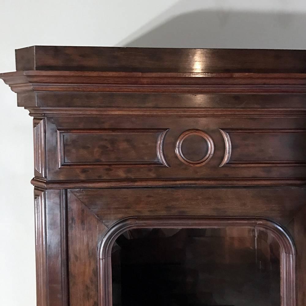 19th Century, French, Louis Philippe Mahogany Bookcase 1