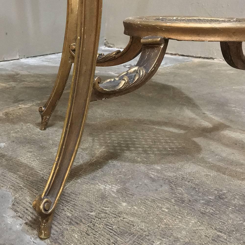 19th Century French Louis XV Giltwood End Table 6