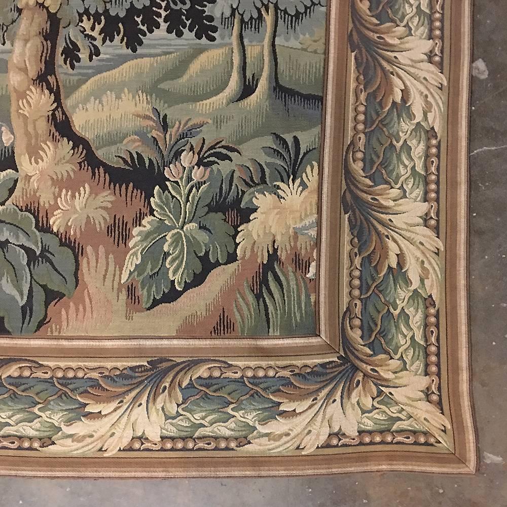 Renaissance Revival Grand Antique Belgian Renaissance Very Fine Woven Wool Gobelins Tapestry