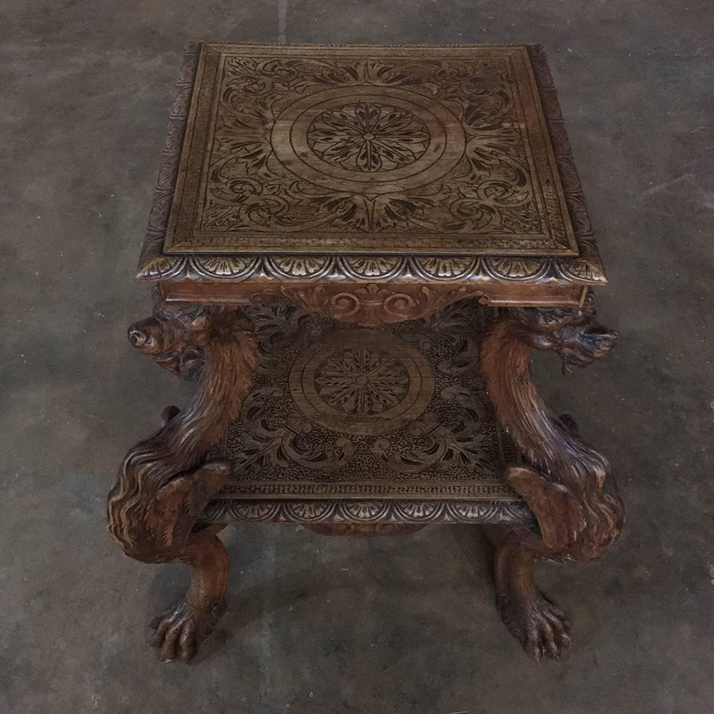 antique dragon table