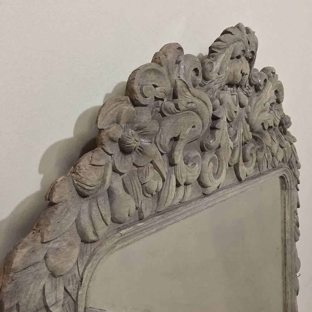 Renaissance Revival 19th Century Flemish Renaissance Carved Wood Mirror