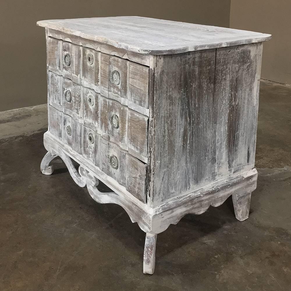 Late 19th Century 19th Century Country French Painted, Whitewashed Commode